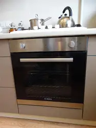 Black ovens in the kitchen interior