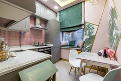 Interior kitchen design 9 squares