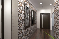 Wallpapering in the hallway design