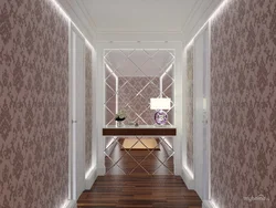 Wallpapering in the hallway design