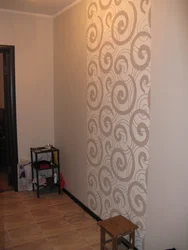 Wallpapering in the hallway design