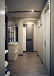 Hallway design in a two-room apartment of a panel house photo
