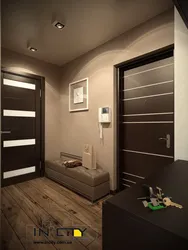 Hallway design in a two-room apartment of a panel house photo