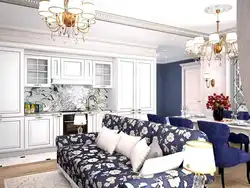 Kitchen living room interior modern classic