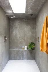 Microcement in the bathroom design