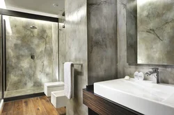 Microcement in the bathroom design