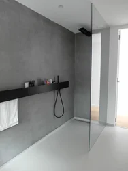 Microcement in the bathroom design