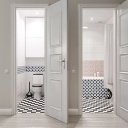 Doors for bathroom and toilet photo