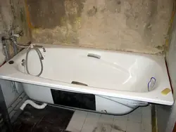Как установить ванную фото