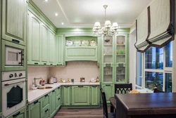 Provence Style In The Kitchen Interior Green