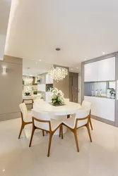 Kitchen design with round table