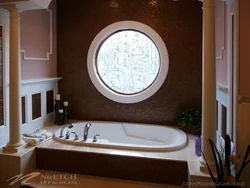 Window from the bathtub to the kitchen photo