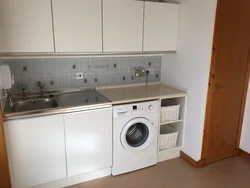 Kitchen design with dishwasher and washing machine