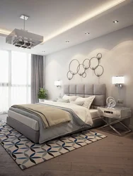 Bedroom design in a modern style inexpensively in an apartment