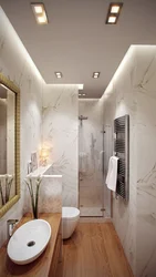 Small bathroom lighting design