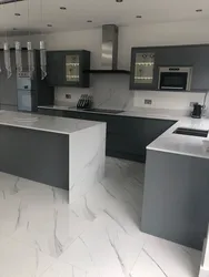 Interior Marble Floor Kitchen