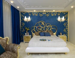 Golden bedroom photo