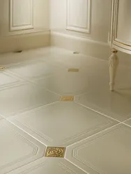Tile floor design for kitchen and bathroom
