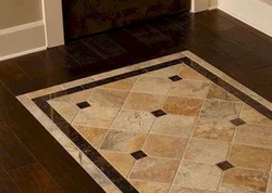Tile floor design for kitchen and bathroom
