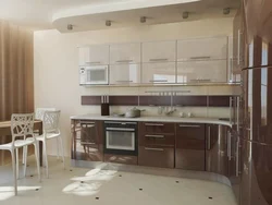 Дизайн Кухни Коричневого Цвета С Бежевой