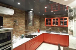 Brick kitchens with photos all