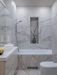 Bathroom and toilet made of marble photo