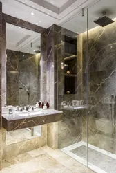 Mərmərdən hamam və tualet foto