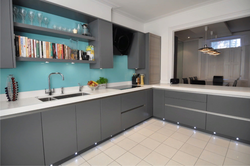 What Countertop Goes With A Gray Kitchen Photo