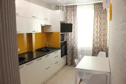 Interior of a small kitchen 8 sq m real design