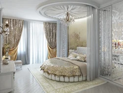 Round bedroom interiors