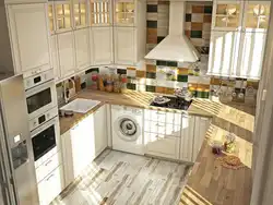 Дизайн маленькой п образной кухни
