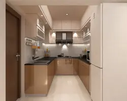 Дизайн маленькой п образной кухни