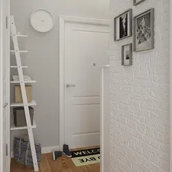 Light bricks in the hallway interior