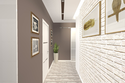 Light Bricks In The Hallway Interior