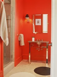 Terracotta bathroom photo