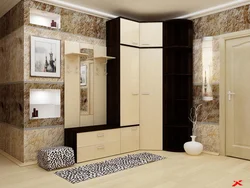 Corner Wardrobe In The Hallway In The Interior Photo Design
