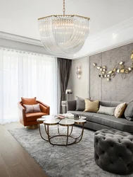 Chandelier design for living room in modern style