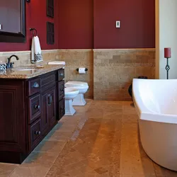Terracotta bathroom photo