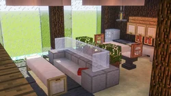 Minecraft қонақ бөлмесінің дизайны