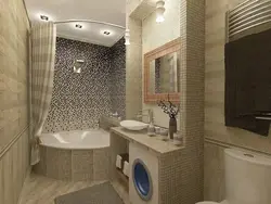 Bathroom design for a three-room apartment