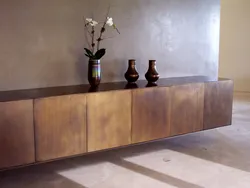 Bronze in the kitchen interior