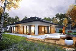 One-story house photo with a terrace and a dressing room