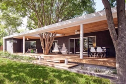 One-story house photo with a terrace and a dressing room