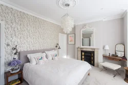 Renovation wallpaper in the bedroom design photo