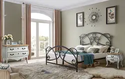 Wrought iron bedroom interior
