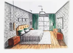 Painted bedroom photo