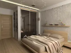 Bedroom Design With Wardrobe In Light Colors