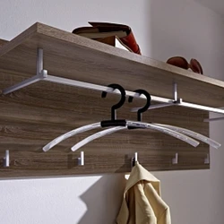 Modern hangers in the hallway wall photos