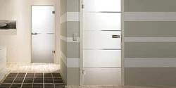 Door to the bathroom interior photo