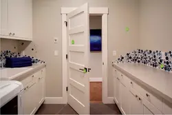 Door to the bathroom interior photo